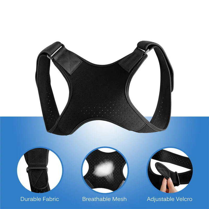 Adjustable Back Posture Correction Strap Hunchback Prevention Sitting Posture Correction Breathable Suitable for Men and Women