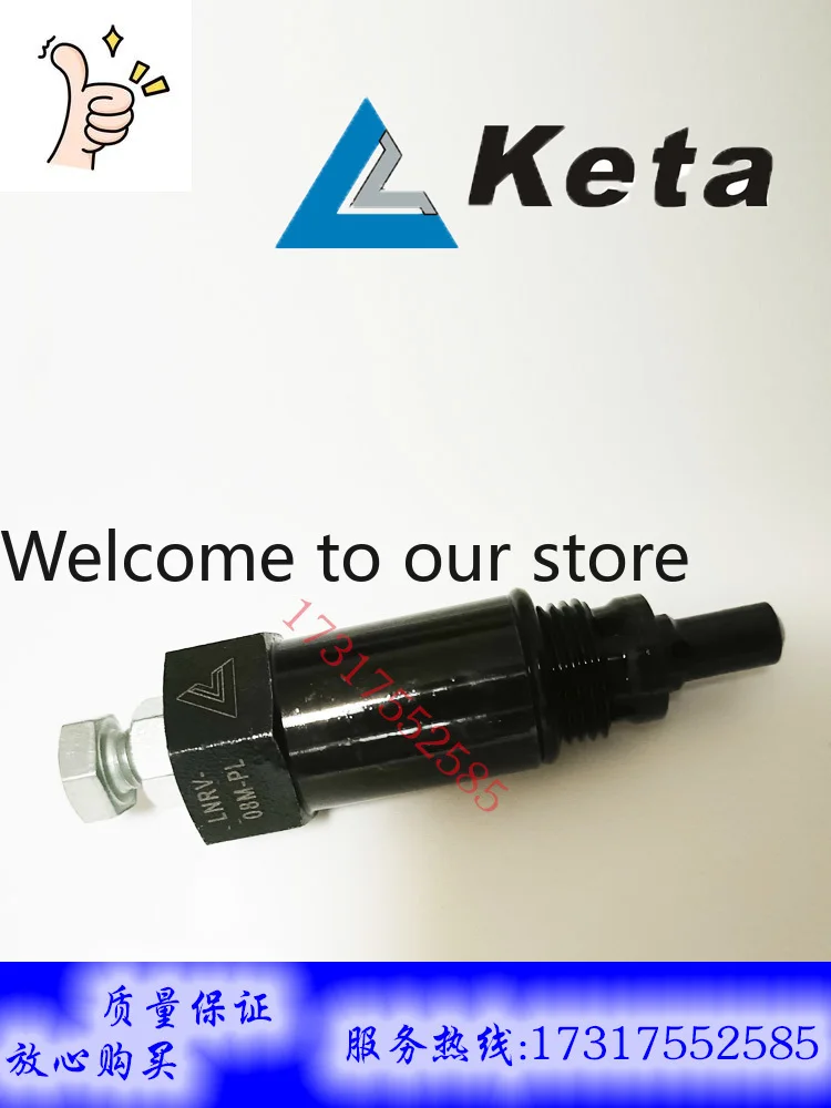 Original KETA Cartridge Valve Relief Valve LNRV-08M-PM Spot Supply, SF Express Free Shipping