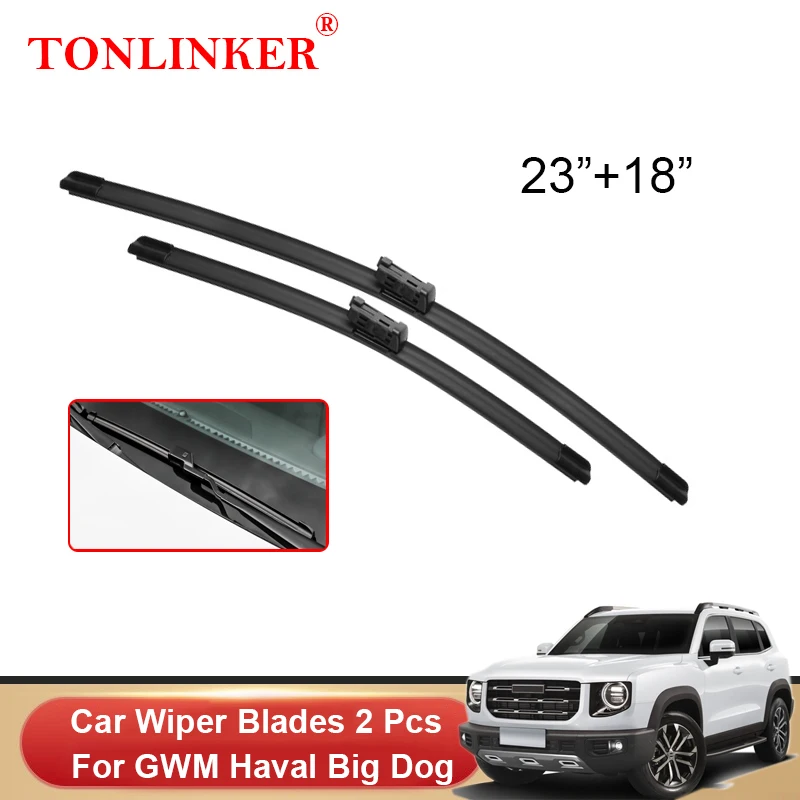 

TONLINKER Car Front Windscreen Wiper Blades For GWM Haval Big Dog 2021 2022 Car Accessories Wiper Blade Brushes Cutter