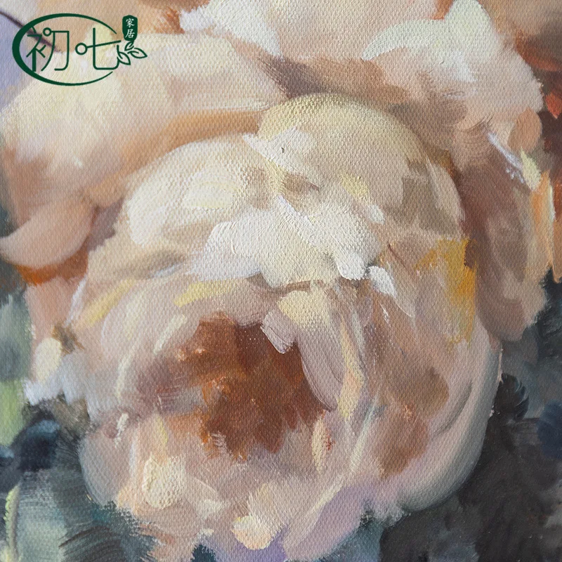 لوحة يدوية فرنسية رومانسية قديمة مرسومة يدويًا، زهور قديمة معلقة على الحائط، لوحة زيتية معلقة على الحائط، لوحة تزيين