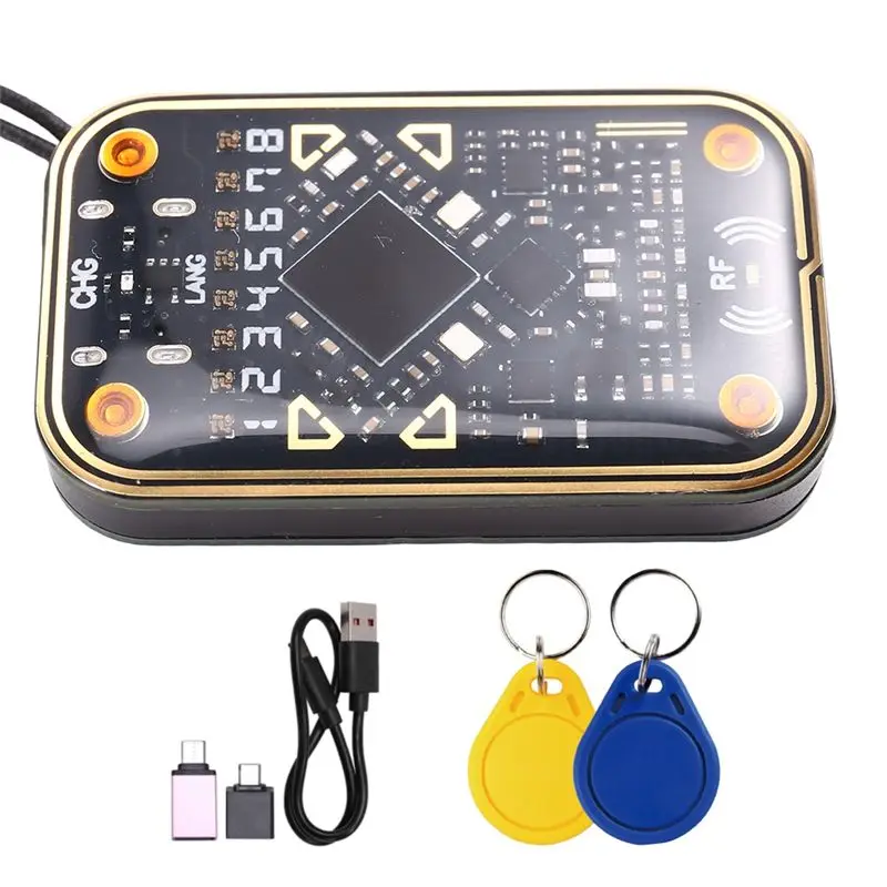 [NEW A09R!】 Chameleon Ultra V2.0 RFID Smart Chip Reader Smart Card Emulator+CUID/UID Keychain 125K 13.56M Card Decode NFC Duplic