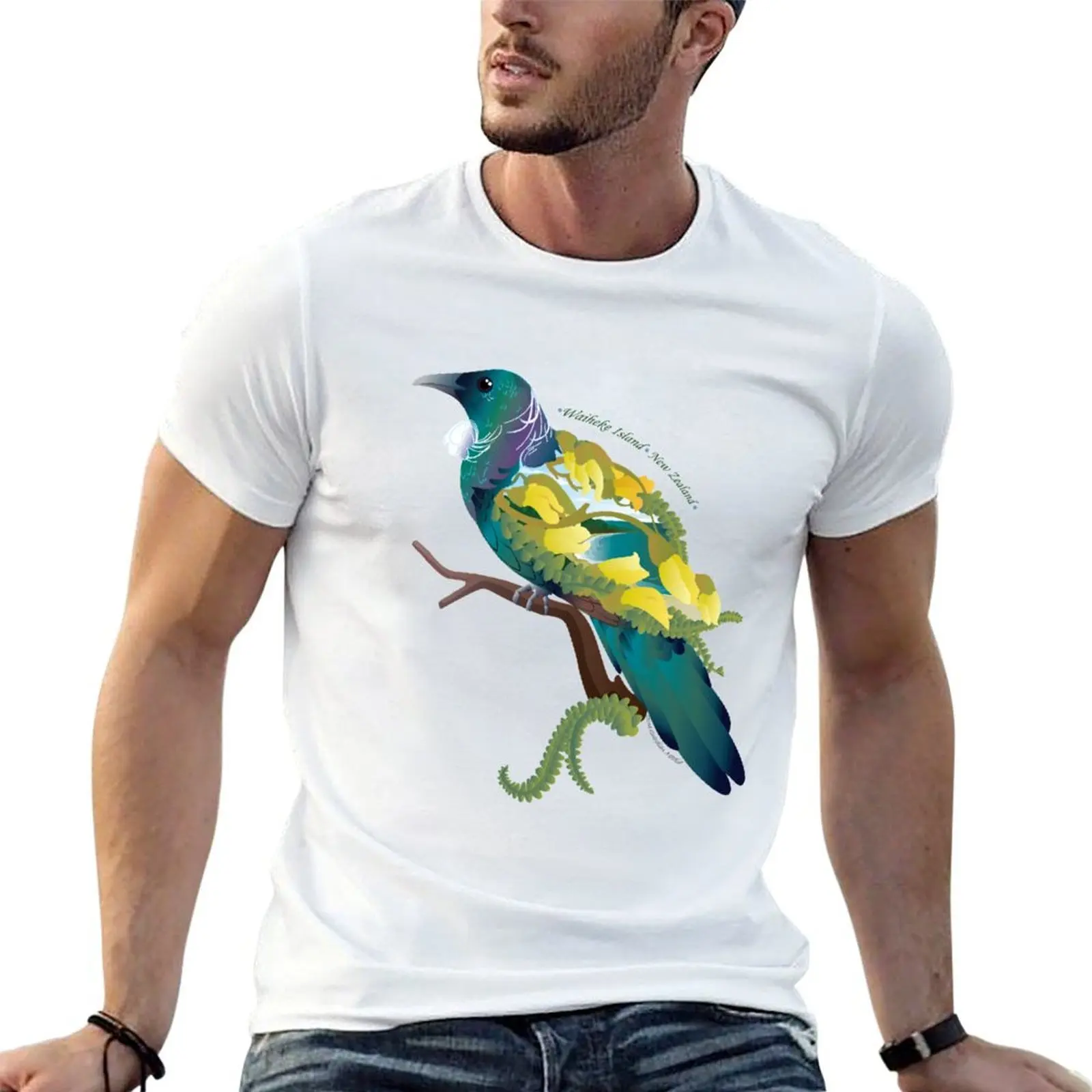 

shirt shirt Tui 100% luxury cotton Island t essential man tshirt Waiheke Kowhai t T-Shirt