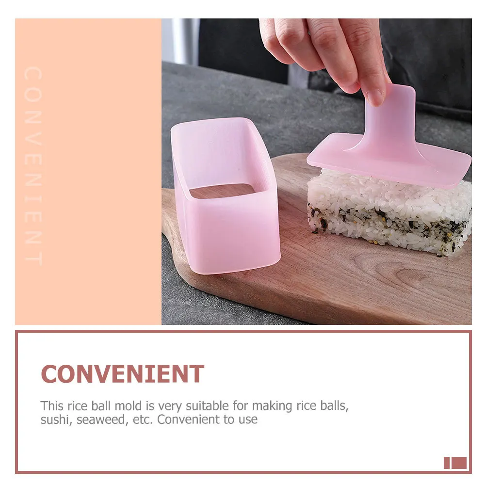 

2 комплекта, многофункциональные формы для суши, маленькая машина для приготовления рисовых шариков, набор для масуби, легкая пресс-форма, гаджет, удобный инструмент для приготовления обеда и закусок