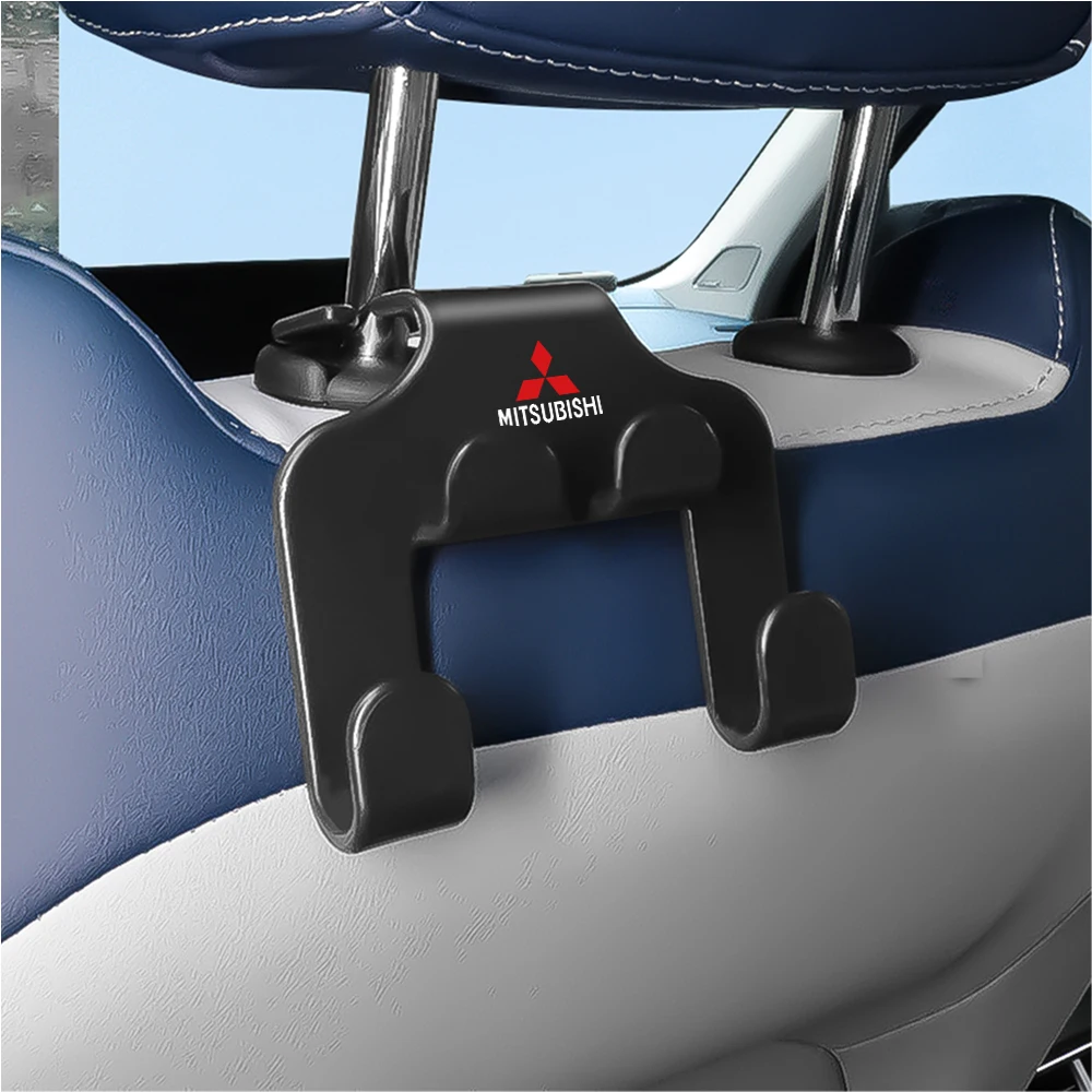 

1/2PC Car Seat Back Hook Organizer Holder Auto Storage Hanging Clips For Mitsubishi Lancer L200 Pajero Eclipse Car Wheel hubcap