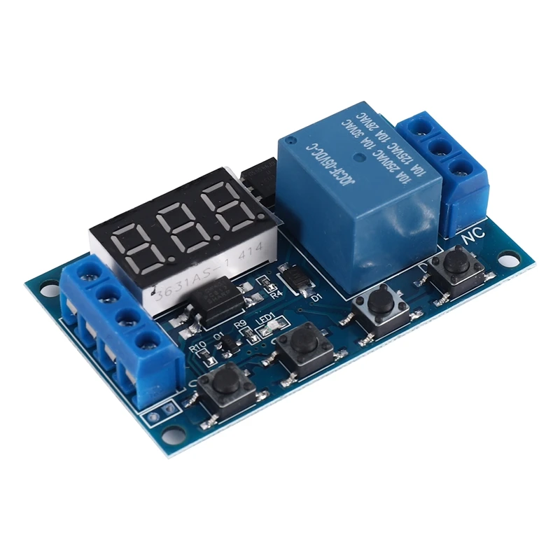 ABYL HW-521 Digital Time Delay 1 Way Relay Trigger Cycle Timer Delay Switch Circuit Board Timing Control Module