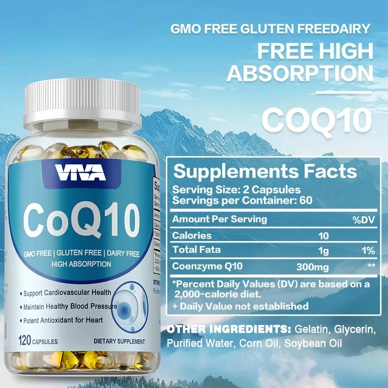Coenzyme Q-10 - Antioxidant, Promotes Brain, Heart and Cardiovascular Health, Provides Cellular Energy, Immune System