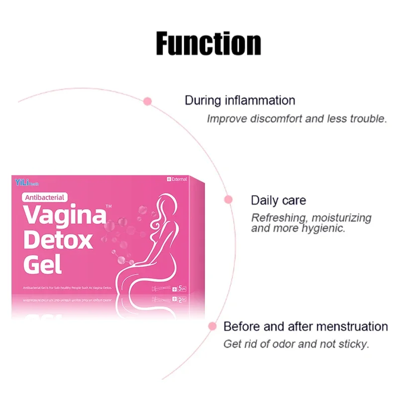 Womb Detox Gynecological Gel Vagina Detoxification Cleaning Women Vaginitis Care Products Vaginal Tighten Feminine Hygiene 5Pcs