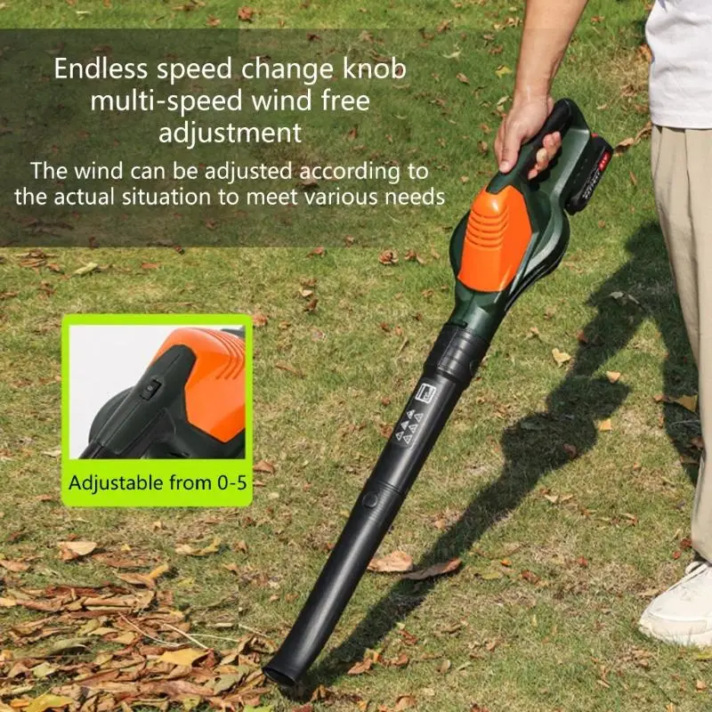 

21V Cordless Leaf Blower for Effortlessly Lawn Maintenance and Outdoor Cleanup with Long Lasting Batteries 5Speed 37JD