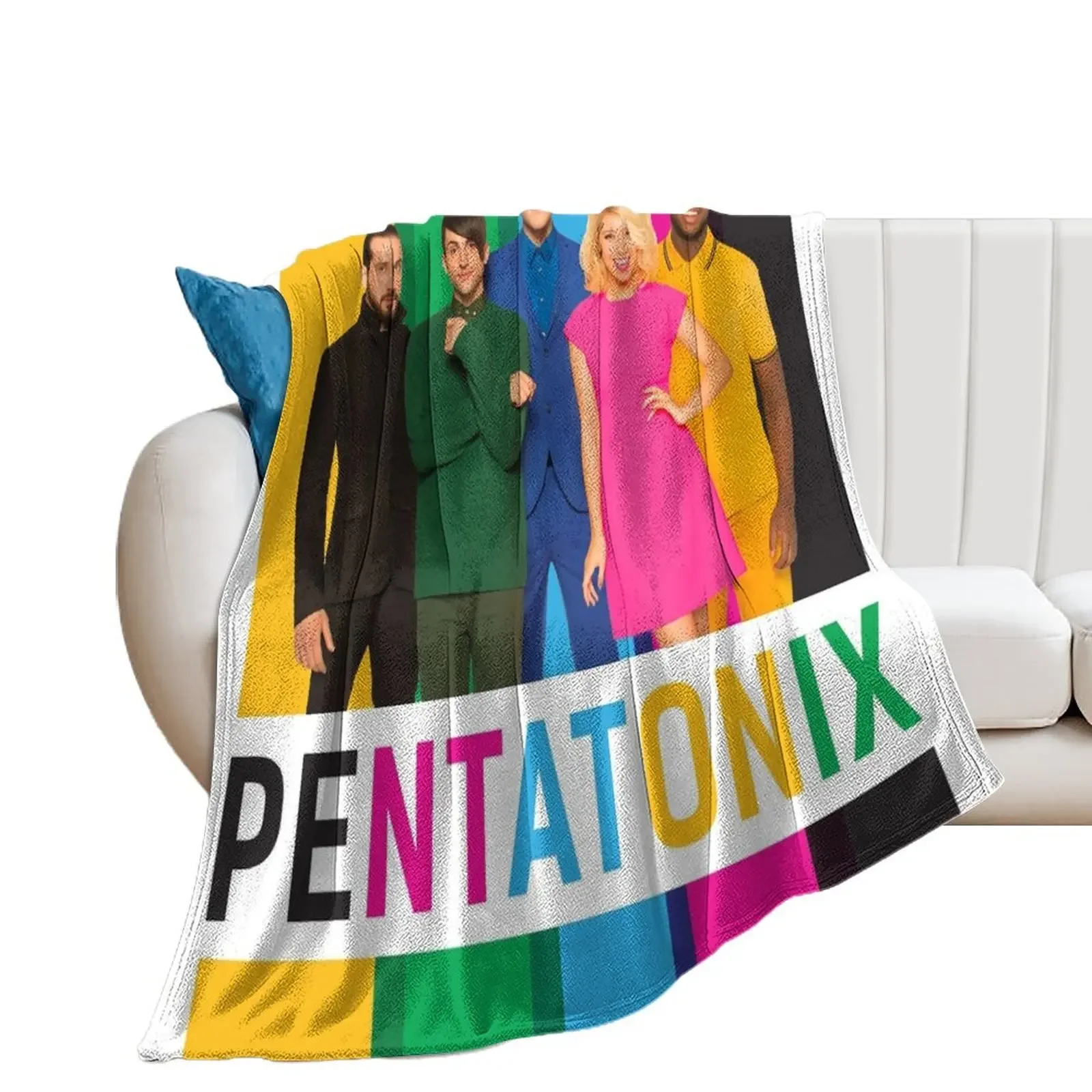 full colour of pentatonix Throw Blanket Nap Bed cosplay anime Blankets