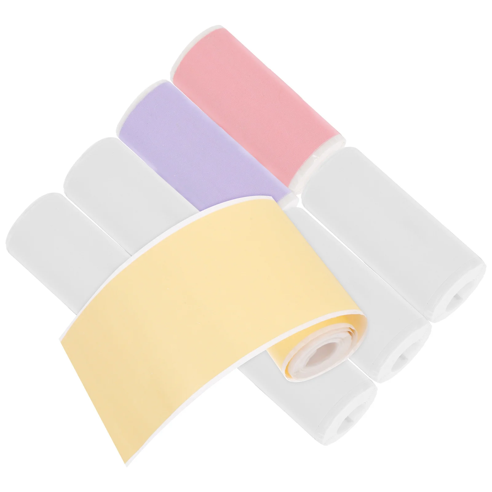8 Rolls Mini Thermal Printer Sticker Paper Waterproof Self-Adhesive Label Rolls For Portable Printers Office School Diy