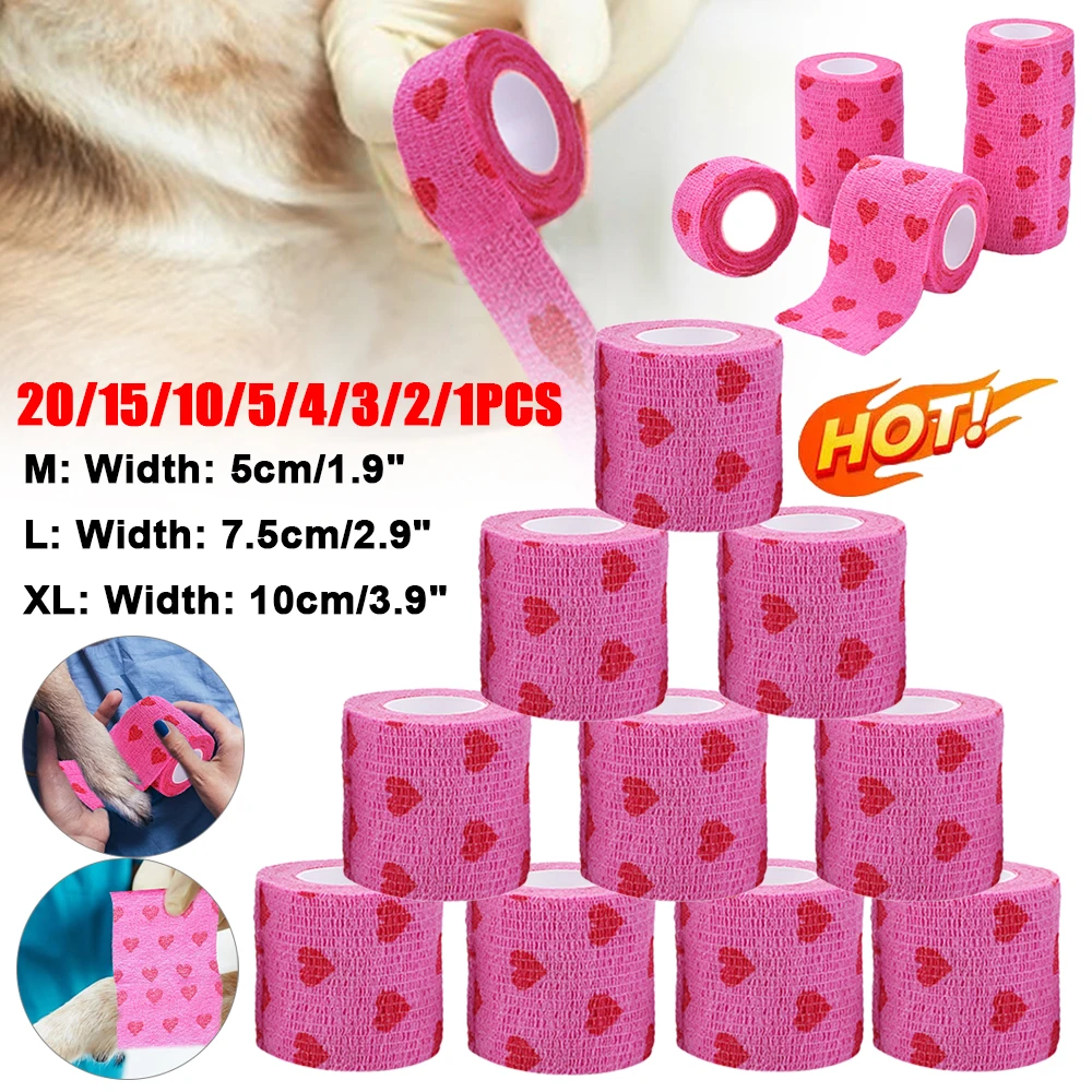 20/15/10/5/1PCS Tattoo Grip Bandage Elastic Tapes Cover Wraps Self Adhesive Bandage Waterproof Nonwoven Tape Tattoo Accessories