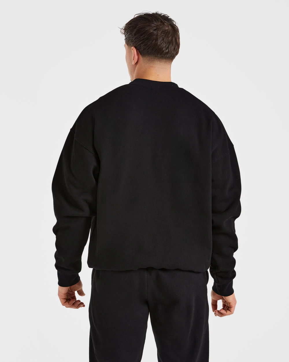 AY Rundhals-Pullover mit aufgedrucktem Logo auf der Brust, Grafikdruck, hochwertiger Luxus-Unisex-Stil für Männer und Frauen BL. – Detail 4