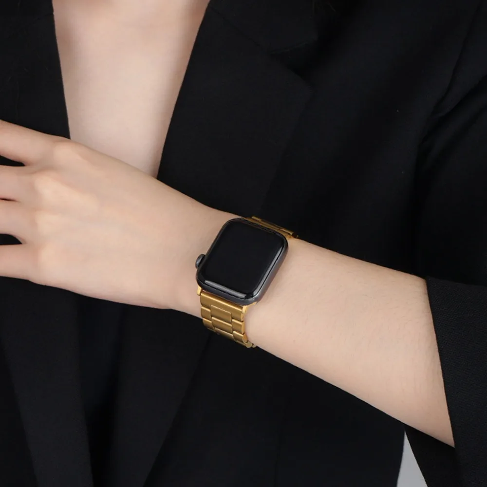 Metal Strap for Apple Watch Ultra 49mm 10 9 8 7 45 46mm Stainless Steel Band Smart For Iwatch 6 5 4