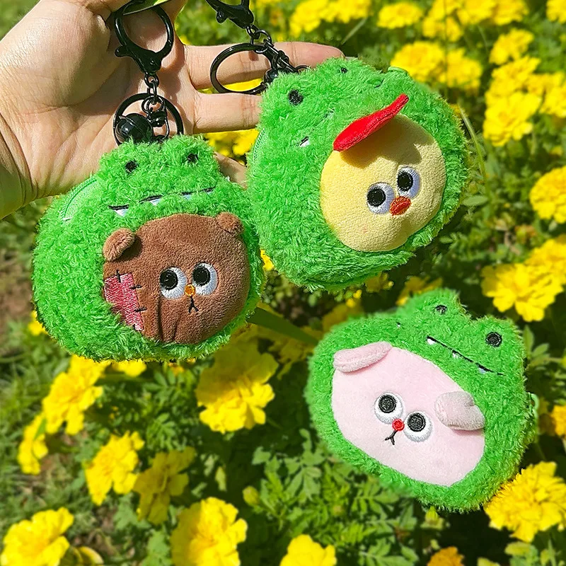 

Funny Crocodile Coin Bag Keyrings Creative Cute Crocodile Doll Keychain For Car Keys Accessories Kawaii Keys Holder Bag Pendant