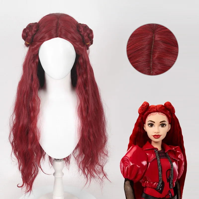 Königin der Herzen Prinzessin Bridget Lange Synthetische Perücke Cosplay Kostüm Party Hitzebeständige Faser Haaransatz Kleberlose Halloween Frauen