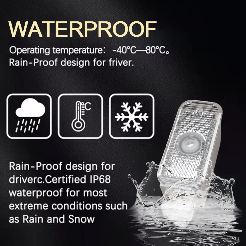 سيارة HD العارض مصباح LED السيارات الباب ترحيب ضوء لأودي A4 A3 8 فولت 8P 8L A6 C5 C6 C7 A5 A7 Q3 Q5 Q7 S3 S4 S6 Sline OEM ضوء