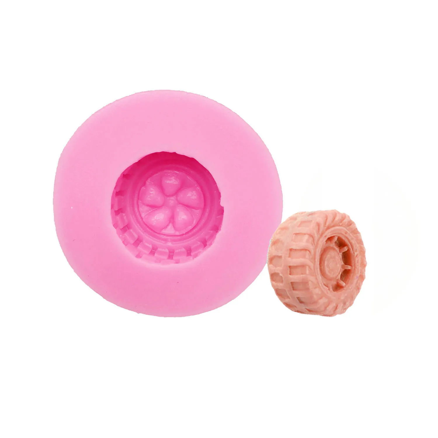 Vehicle Tire Silicone Mold for DIY Candle Soap Gypsum Plaster Aroma Craft Home Decor Supplies
