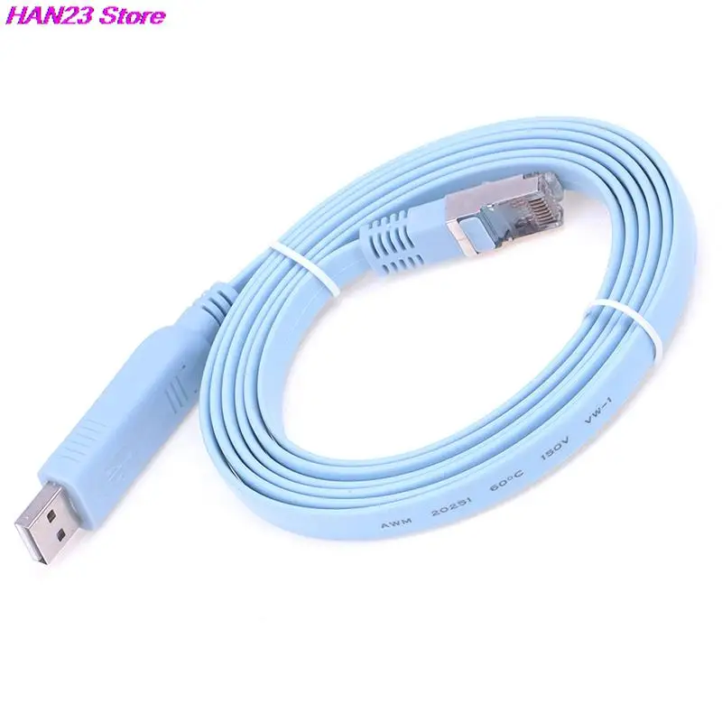 سلك توجيه كابل محول وحدة التحكم ، أزرق ، سيسكو m ، USB ، RJ45 ، RS232 ، مسلسل ، CAT5 ، 1