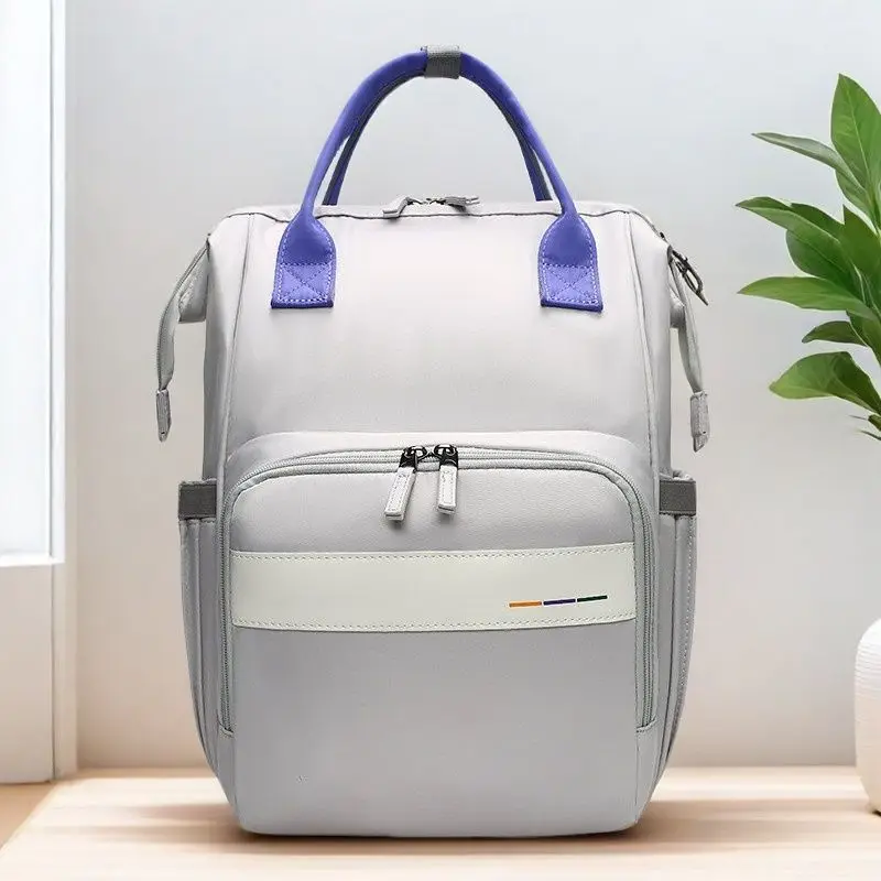 New Mommy Bag Outdoor Multi-functional Double Shoulder Large Capacity Maternity Backpack for Light Travel