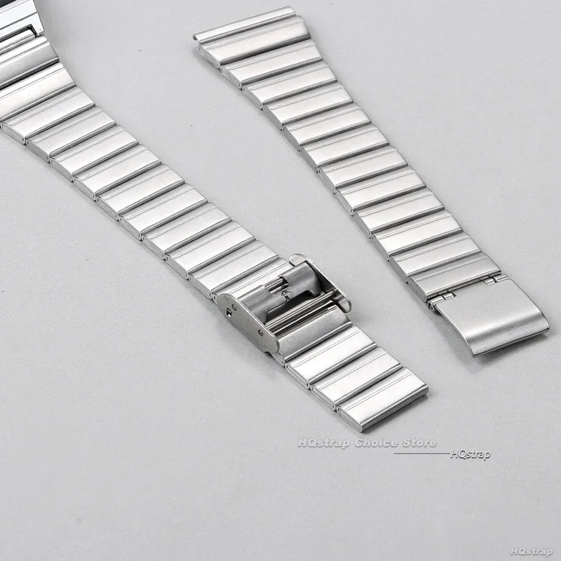 18mm 20mm Stainless Steel Watchband for Casio F-91W SGW400 F91W F84 AE1200/1300 F105/108/A158W/168 Vintage Metal Watch Bracelet