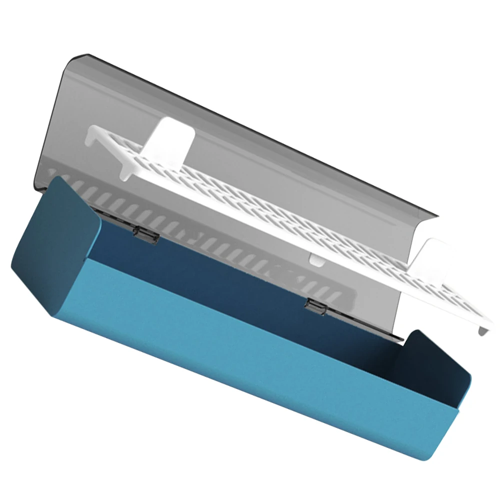 

Extended Chopstick Kitchen Utensil ganizer Plastic Utensil Case Blue Long Cutlery Case Plastic Covered Storage