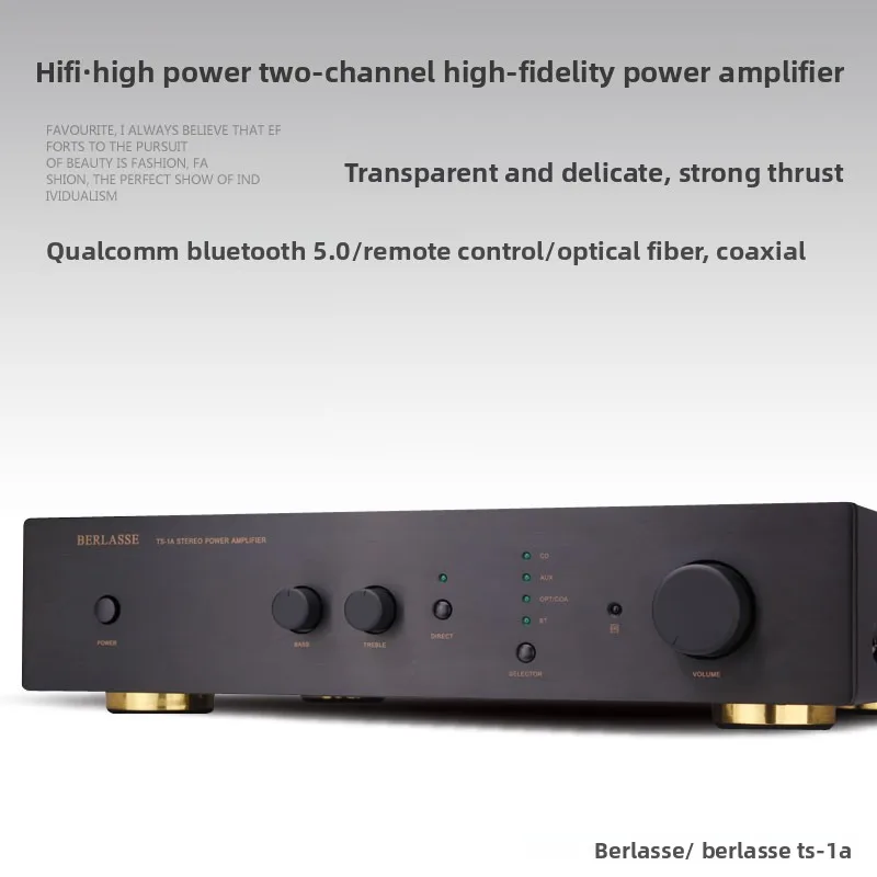 BREEZE 2025 جديد HIFI 2.0 ثنائي القناة ستيريو مكبر صوت منزلي مكبر للصوت حلقة مزدوجة الثور بلوتوث 5.0 التحكم عن بعد