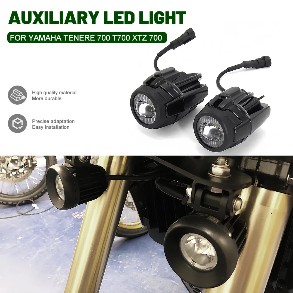 

Motorcycle LED Spotlight Headlight Motorcycle LED Fog Lights For YAMAHA Tenere 700 T700XTZ 700 Moto Auxiliar Fog Lamp