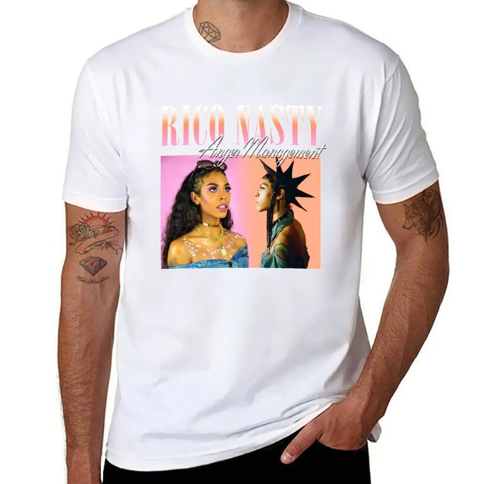 

RICO NASTY 90'S RETRO STYLE TEE T-Shirt printed t shirts for man man t shirt graphic T-Shirt