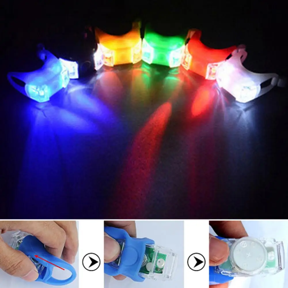 Bicycle Frog Taillight Silicone Cycling Warning Light Bike Rear Light Waterproof Bike Seatpost LED Light Bike Accessories