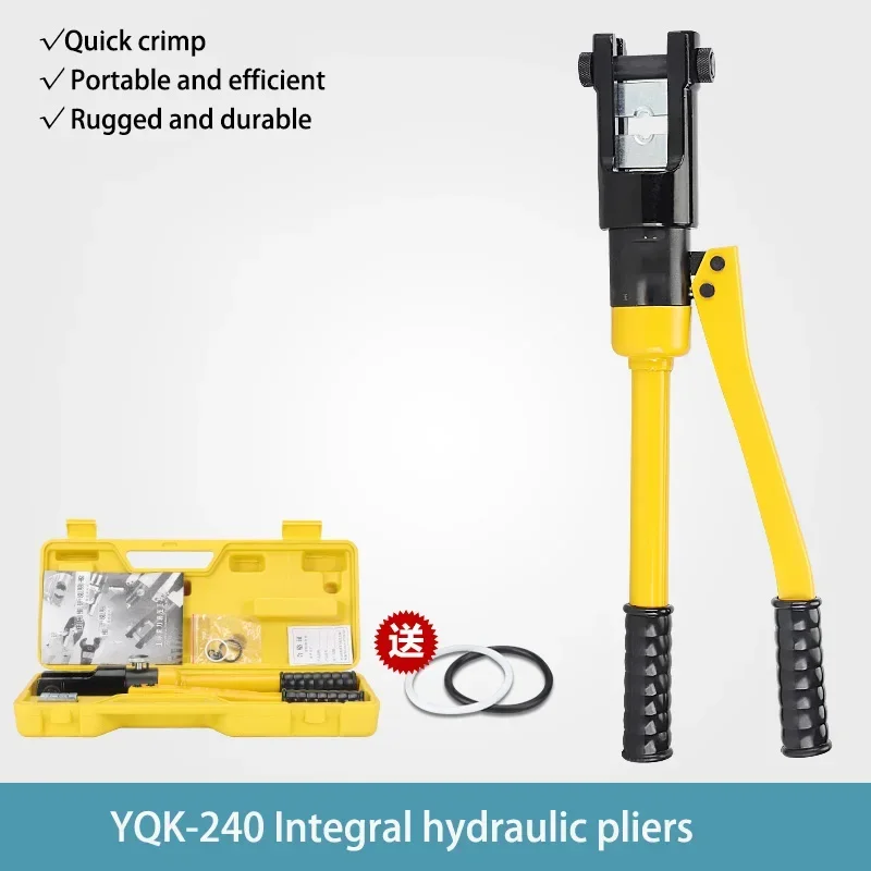 ใหม่ขนาดเล็ก YQK-240 คู่มือไฮดรอลิกคีมไฮดรอลิก CRIMPING คีม CRIMPING คีม 16-240 สแควร์