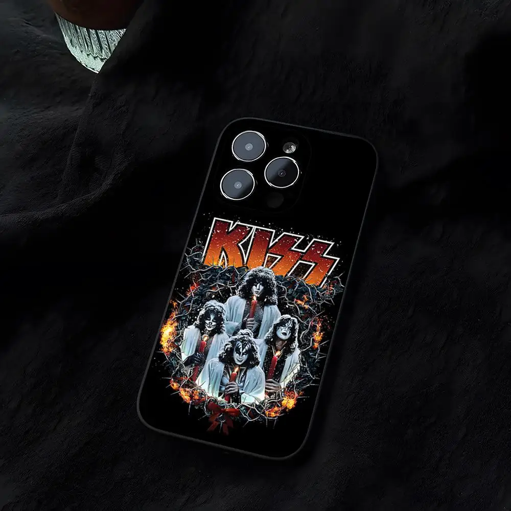 K-Kiss Heavy Rock Funda for iphone 14 16 13 11 15ProMax 12 Pro Max Mini Xr Xs X 7 Plus Covers