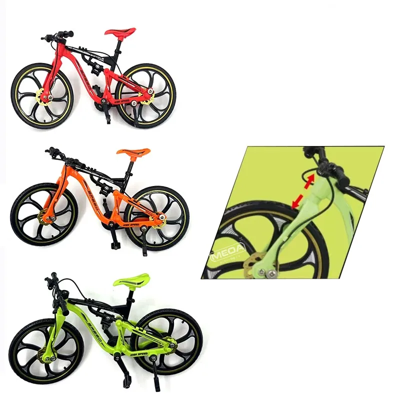 1:8 skala Mini Downhill Mountain Bike zabawka odlewany BMX model roweru palcowego do kolekcji dekoracja stołu prezent urodzinowy dla dzieci