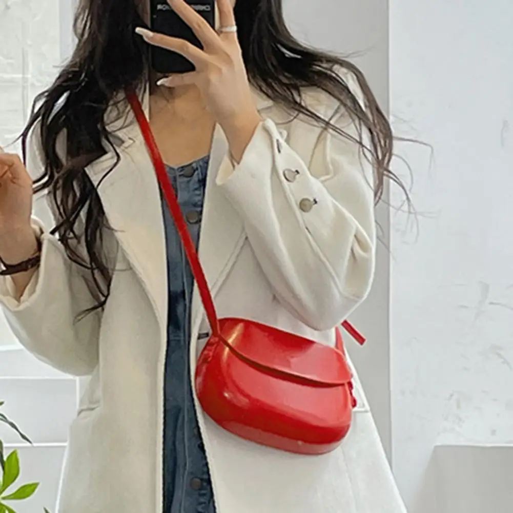 

Faux Leather Crossbody Bag Stylish Women's Crossbody Bag with Adjustable Shoulder Strap Lightweight Faux Leather Handbag