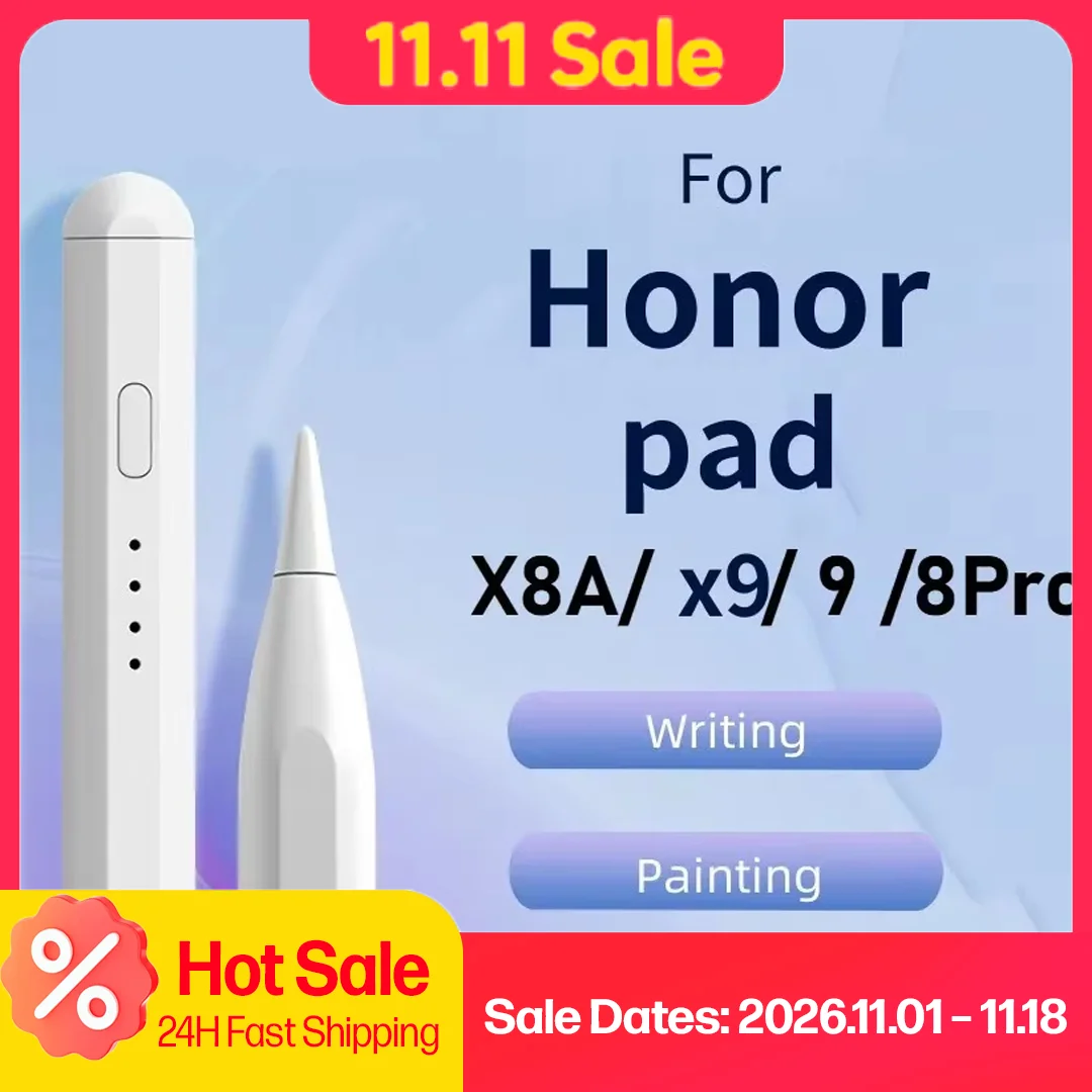 Stylus Pen For Honor Pad X9a 2025 X8a 11 2024 GT Pro12.3 MagicPad 2 12.3 Pad 9 X8 Lite MagicPad 13 Touch Smart Active Pencil