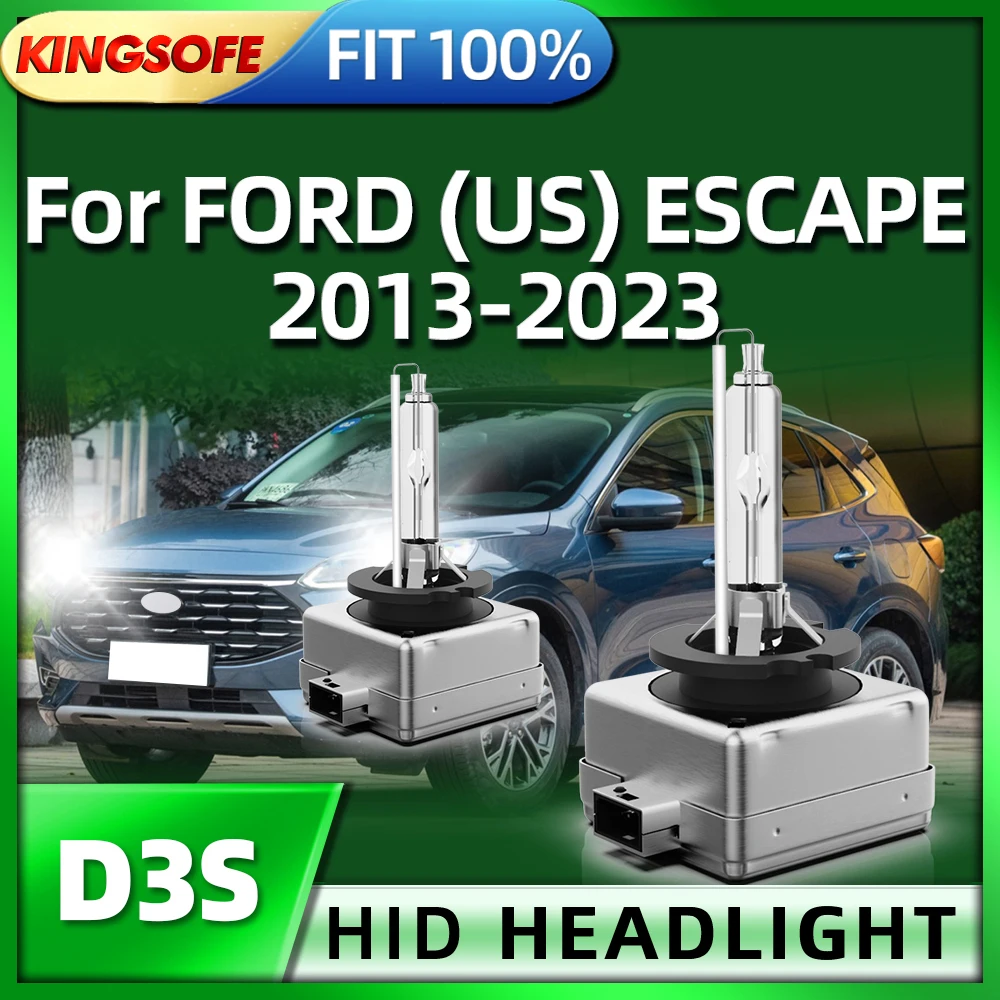 

KINGSOFE 2PCS 35W HID Xenon Bulb D3S Car Headlight For FORD (US) ESCAPE 2013 2014 2015 2016 2017 2018 2019 2020 2021 2022 2023