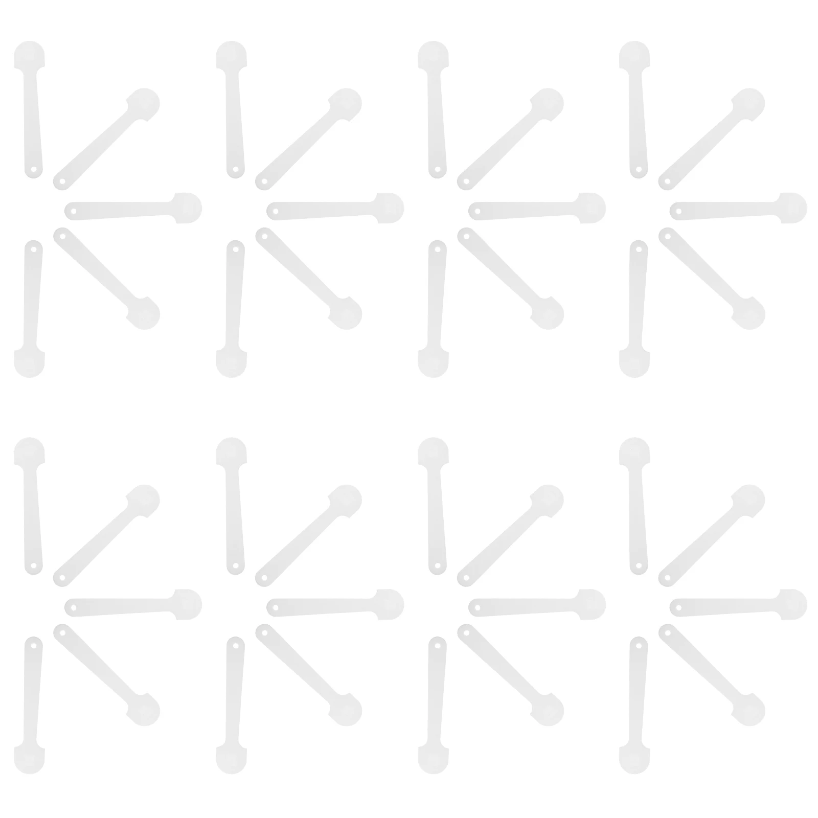 

100 Pcs Round Fan Handle Accessories Making Material Replacement Handles Supplies DIY Stick Circular Plastic Manual