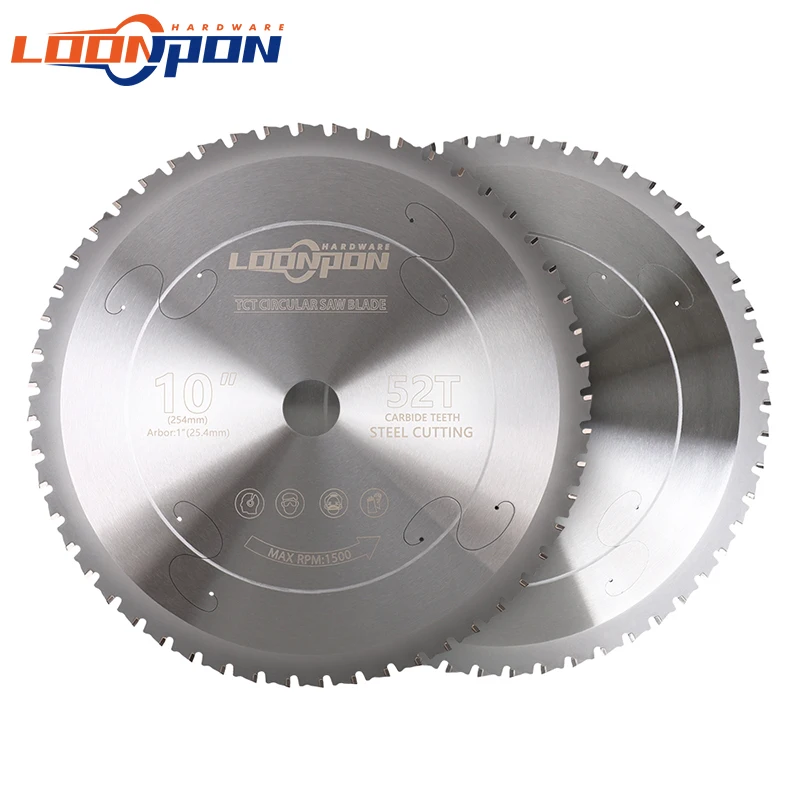 Loonpon Metalltrennscheibe 185/254/355 mm Hartmetall-Kreissägeblatt für Stahl, Eisen, Aluminium, Metallschneideblatt – Detail 12