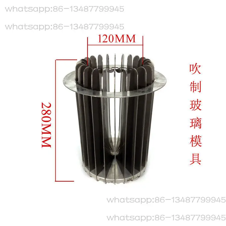 Glass blowing mould, fin mould