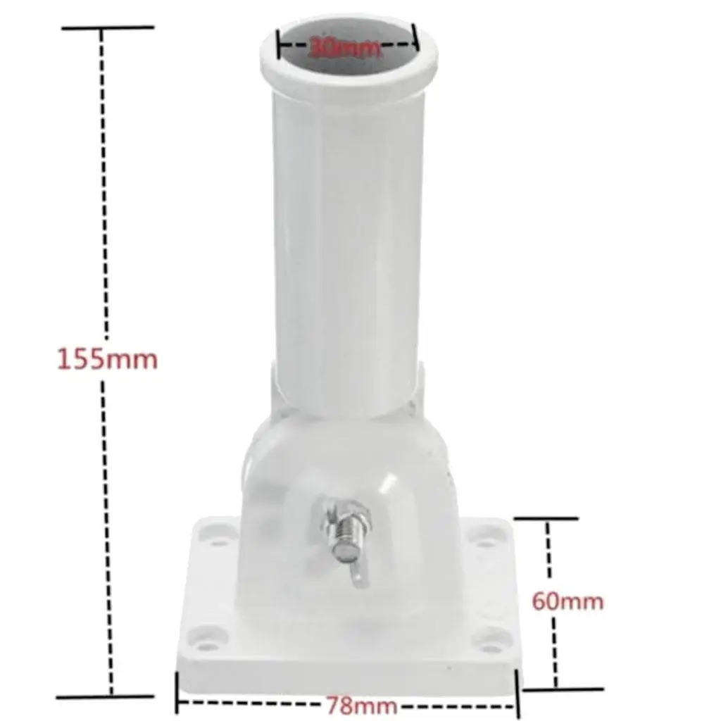 Adjustable flagpole bracket bracket Wall bracket with pole screws