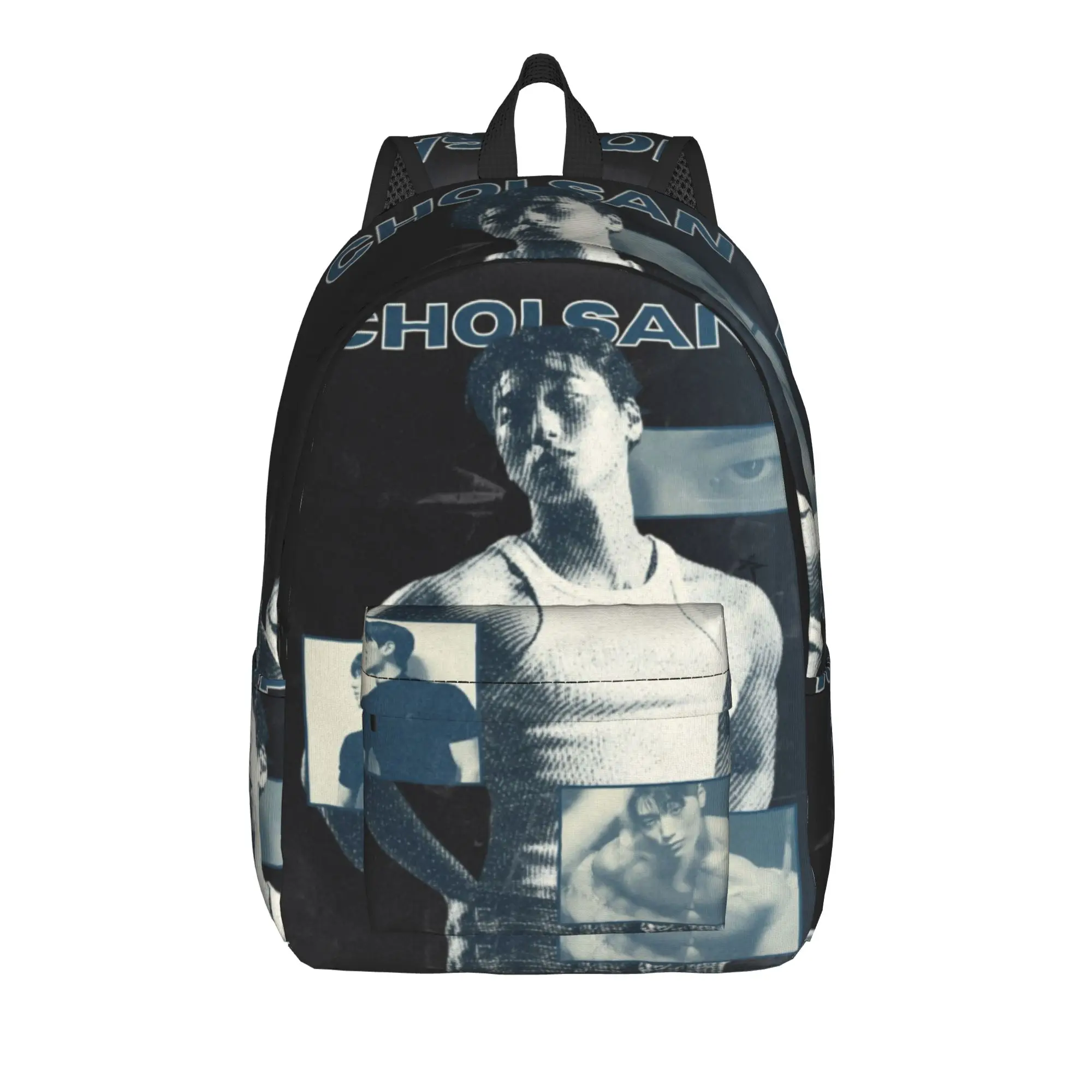 choi san bad ateezs Backpack for Men Women Fashion Student Hiking Travel Daypack  Laptop Canvas Bags Durable