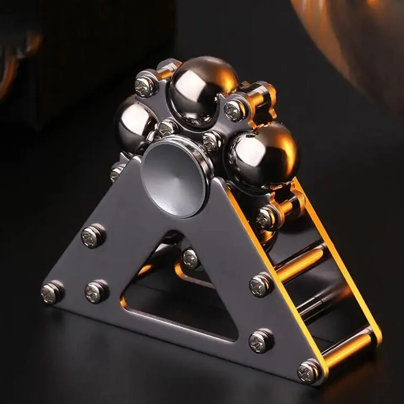Metal Gyroscopic Fidget Wheel for Adults - Creative Mechanical Desk Toy, Stress Relief Spinner & Advanced Ornament Gift