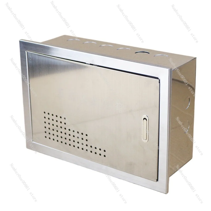 Stainless Steel Multimedia Information Access Box Household Weak Cable Router Switch Telephone Network Branch Wiring Box