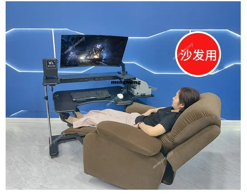 szComputer desk bed notebook desktop computer desk bedside table lifting table lazy table cockpit suspension bracket