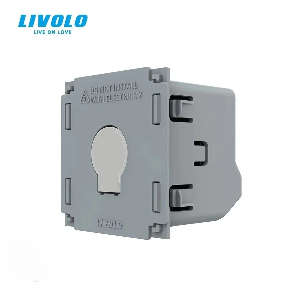 LIVOLO DIY EU Standard EC Smart Switches Voice Control 2.4 GHz WiFi,Tempered Crystal Glass Work with Google Home, Amazon Alexa