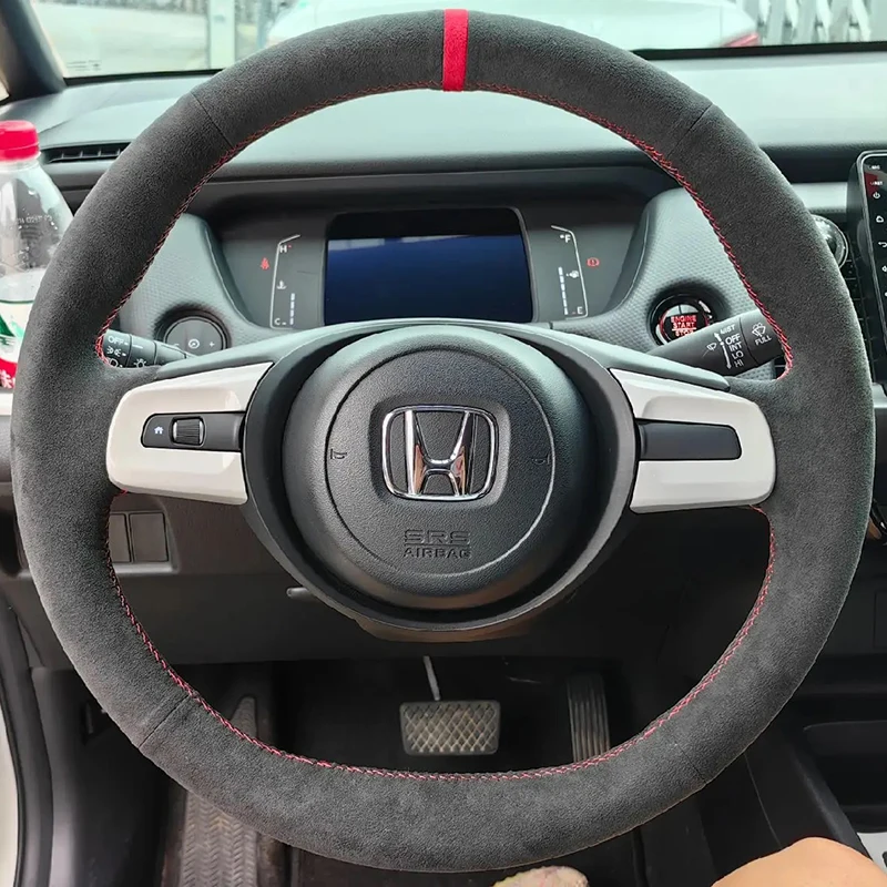 

Customized Car Steering Wheel Braid Cover Non-slip For Honda 4th Generation Fit LIFE JAZZ 2021-2024 Auto Interior Accessories