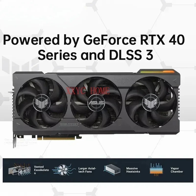 4090 Graphics card ROG STRIX RTX4090 O24G GAMING GDDR6X 21000MHz 24GB 384bit Support INTEL AMD Motherboard HDCP Video card