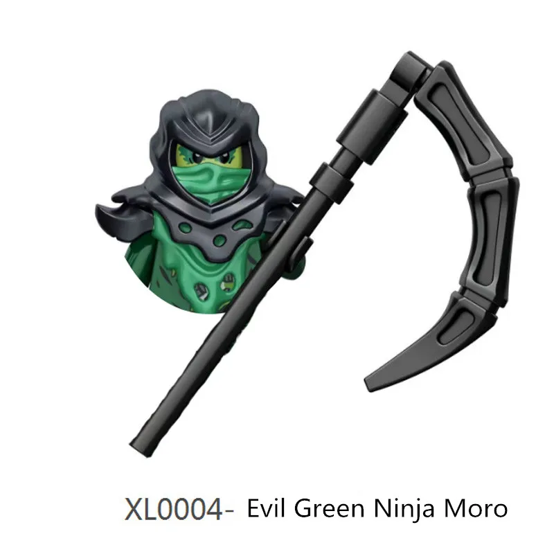 Bloques de construcción de figuras Ninja para niños, juguete de ladrillos de Nya, Lloyd, Lord Garmadon E, Mr. Skull, Wizard, Moro, Omega, Chokun