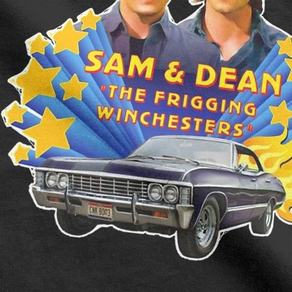 Men Sam & Dean Supernatural T Shirt 100% Cotton Clothing Novelty Short Sleeve Crew Neck Tees 4XL 5XL T-Shirts