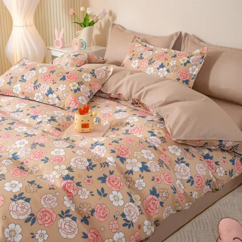 

Bedclothes Bed Sheets Set Duvet Cover Complete 4-piece Sheet Set Deluxe 240x260 Bedspread Bedding