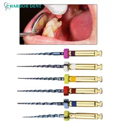 Arquivo de canal radicular dental, rotativo de canal radicular dourado, instrumento de níquel-titânio, 19mm, 21mm, 25mm